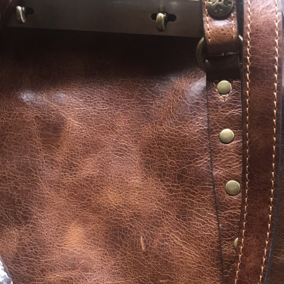 PATRICIA NASH 🤎 Benvenuto Leather Tote Distressed Cognac - Picture 14 of 15